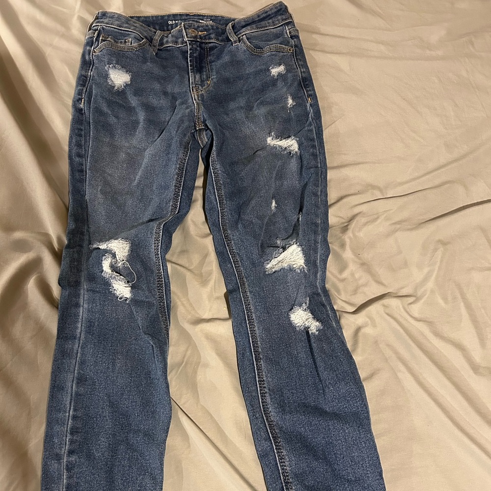 Old Navy Rock Star mid rise super skinny jeans size 6 long